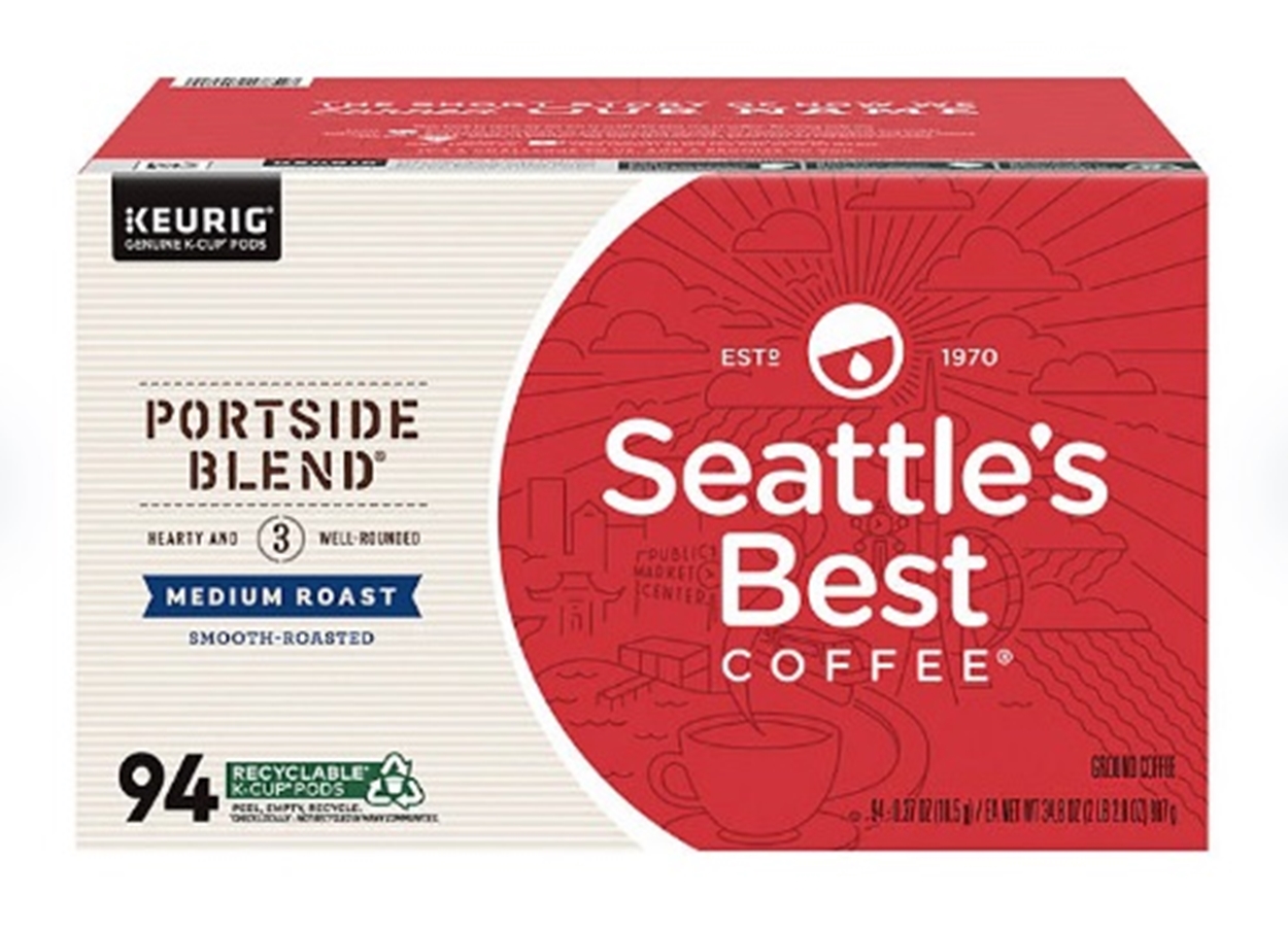 (image for) Seattle's Best Medium Roast Coffee Pods, Portside Blend, 94 ct. - Click Image to Close